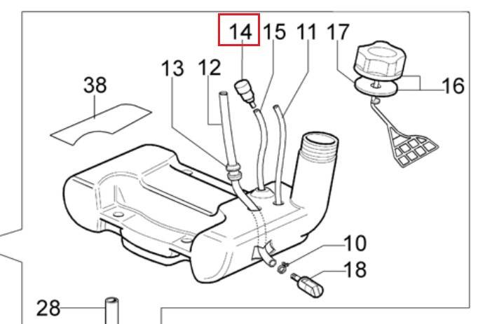 Durite de mise à l'air libre moteur d'origine